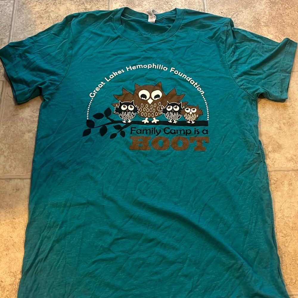 Teal Great Lakes Hemophilia Foundation t shirt